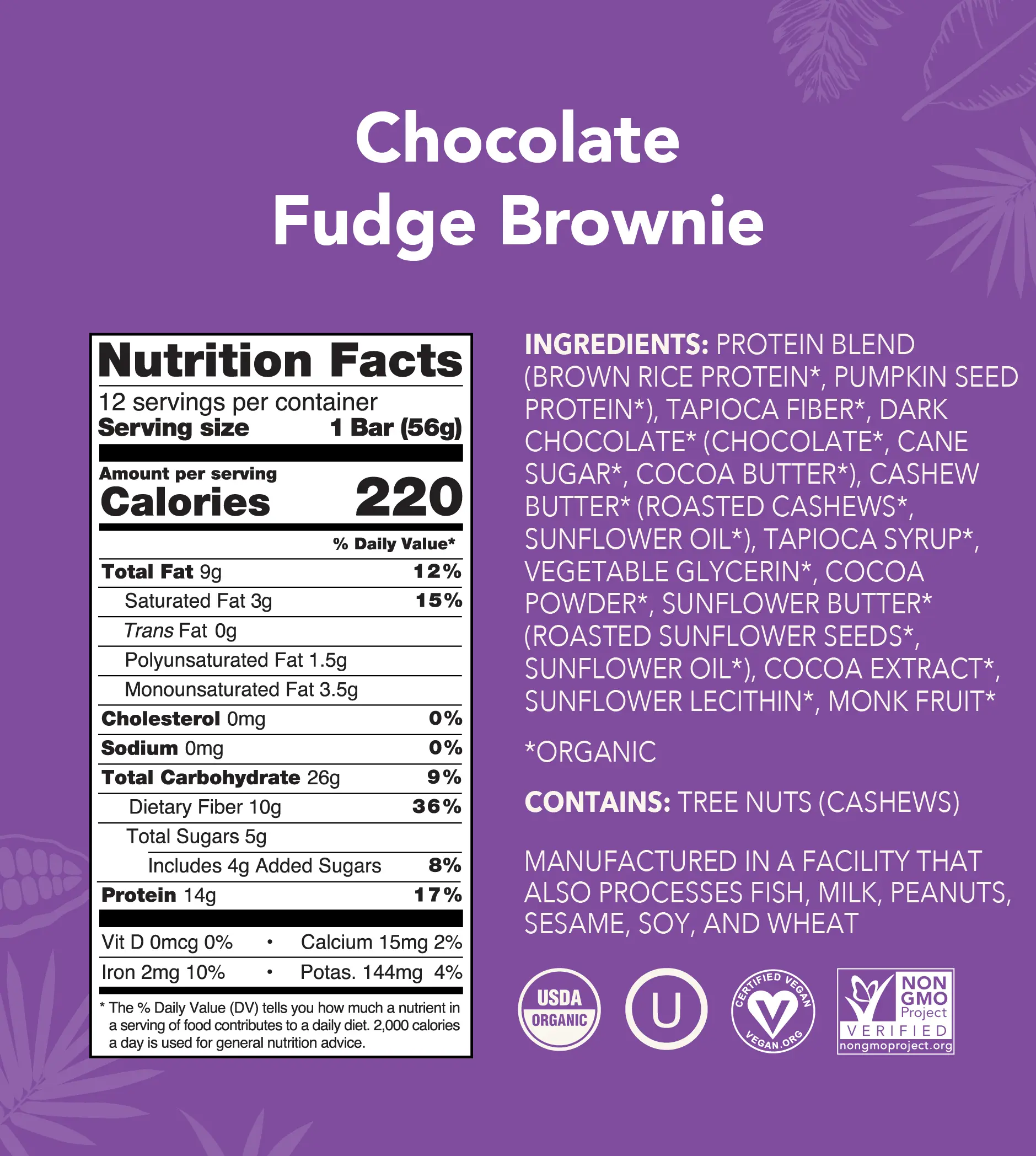 Chocolate Fudge Brownie - Protein Bars - Image 3