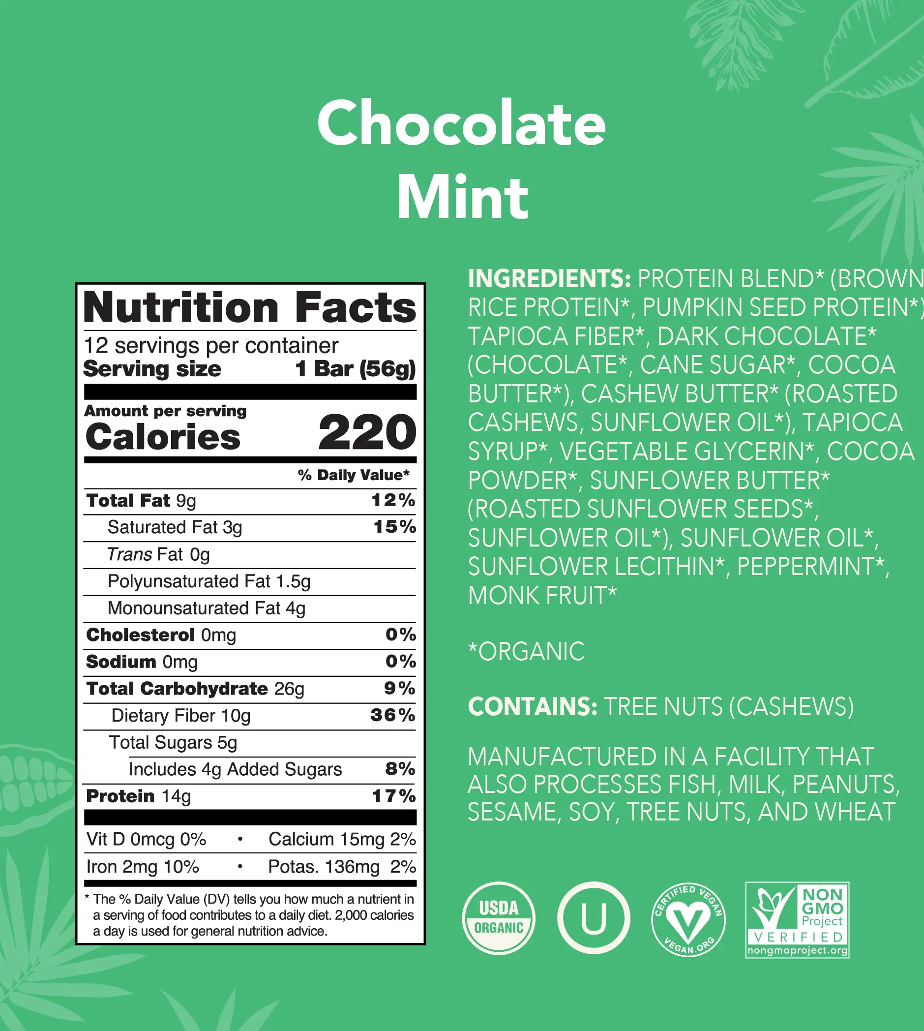 Chocolate Mint - Protein Bars - Image 3